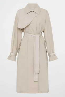 Quilted Storm Flap Trench 703