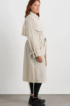 Quilted Storm Flap Trench 703