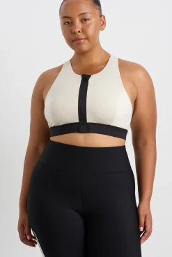 Quilted Zip Front Bra 304