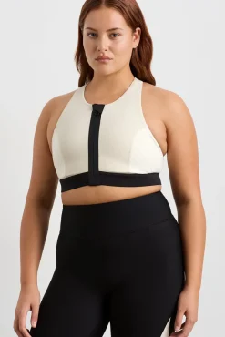 Quilted Zip Front Bra 304