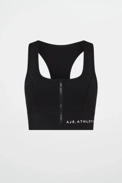 Quilted Zip Front Bra 329