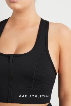 Quilted Zip Front Bra 329