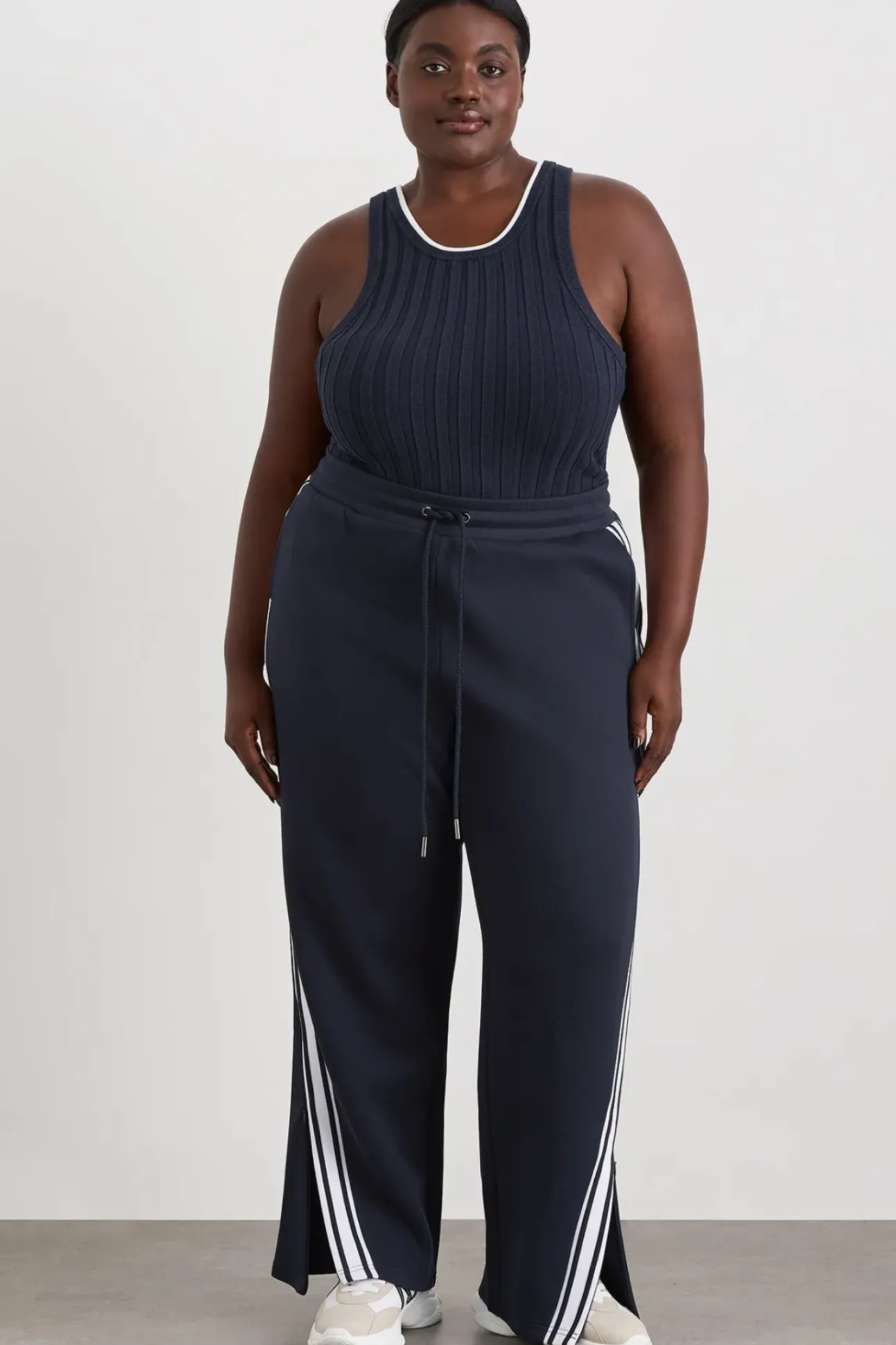 Racer Split Knit Top 107