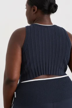 Racer Split Knit Top 107