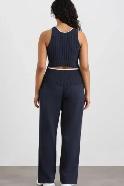 Racer Split Knit Top 107