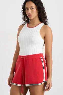 Racer Split Knit Top 107