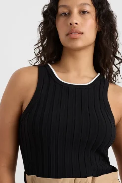 Racer Split Knit Top 107