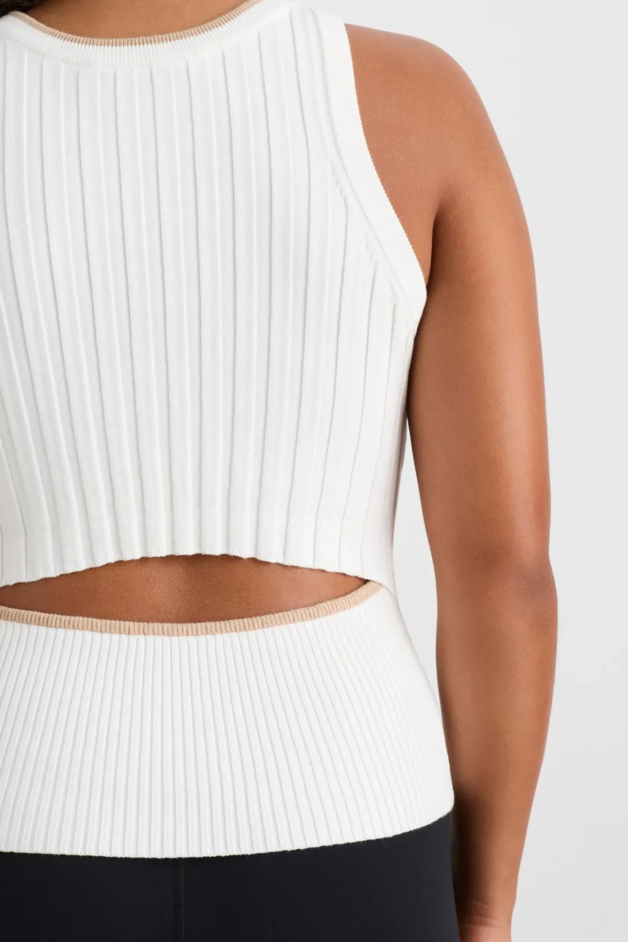 Racer Split Knit Top 107