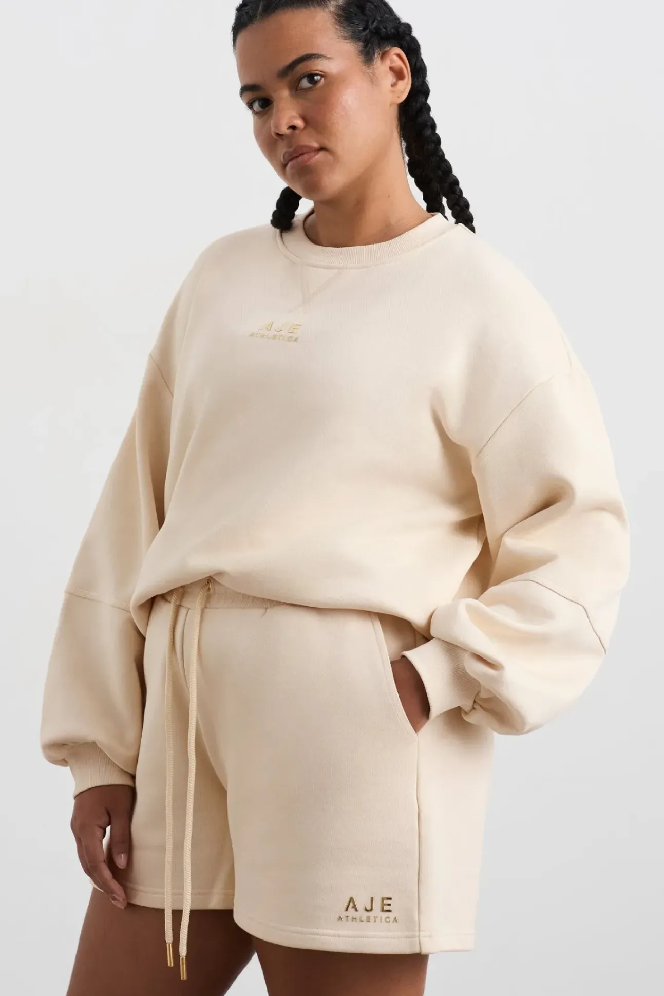 Relaxed Logo Crew Jumper 417