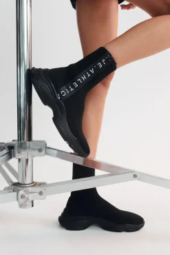 Rib Knit Sock Sneaker 914