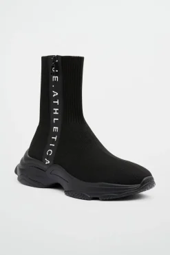 Rib Knit Sock Sneaker 914