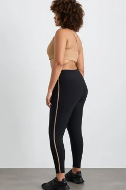 Ribbed Logo Ankle Length Legging 203