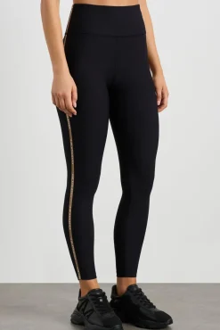 Ribbed Logo Ankle Length Legging 203