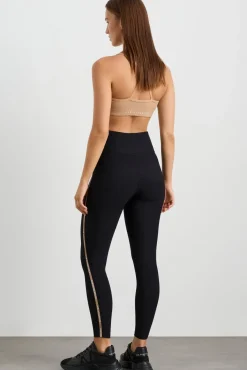 Ribbed Logo Ankle Length Legging 203