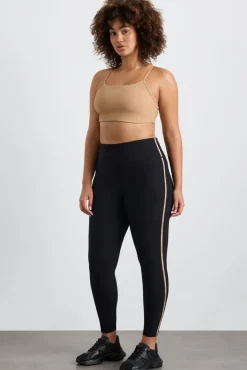 Ribbed Logo Ankle Length Legging 203