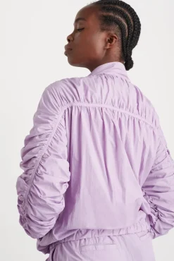 Ruched Hood Spray Jacket 736