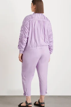 Ruched Hood Spray Jacket 736