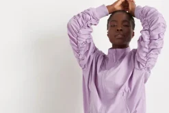 Ruched Hood Spray Jacket 736