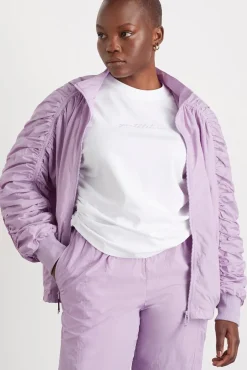 Ruched Hood Spray Jacket 736