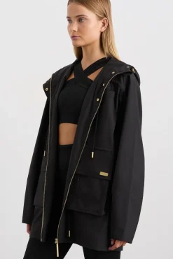 Ruched Longline Parka 767