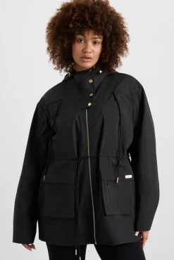 Ruched Longline Parka 767