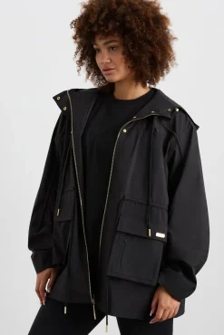 Ruched Longline Parka 767