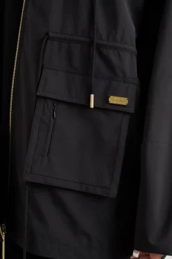 Ruched Longline Parka 767