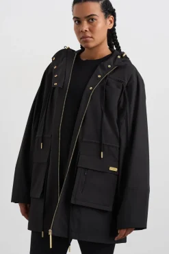 Ruched Longline Parka 767