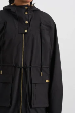 Ruched Longline Parka 767