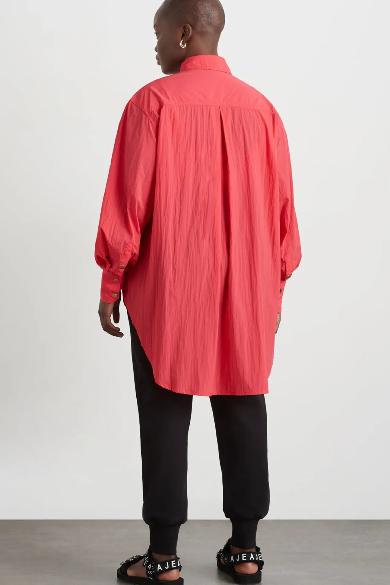 Side Split Windbreaker Shirt 406