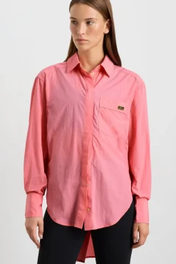 Side Split Windbreaker Shirt 406