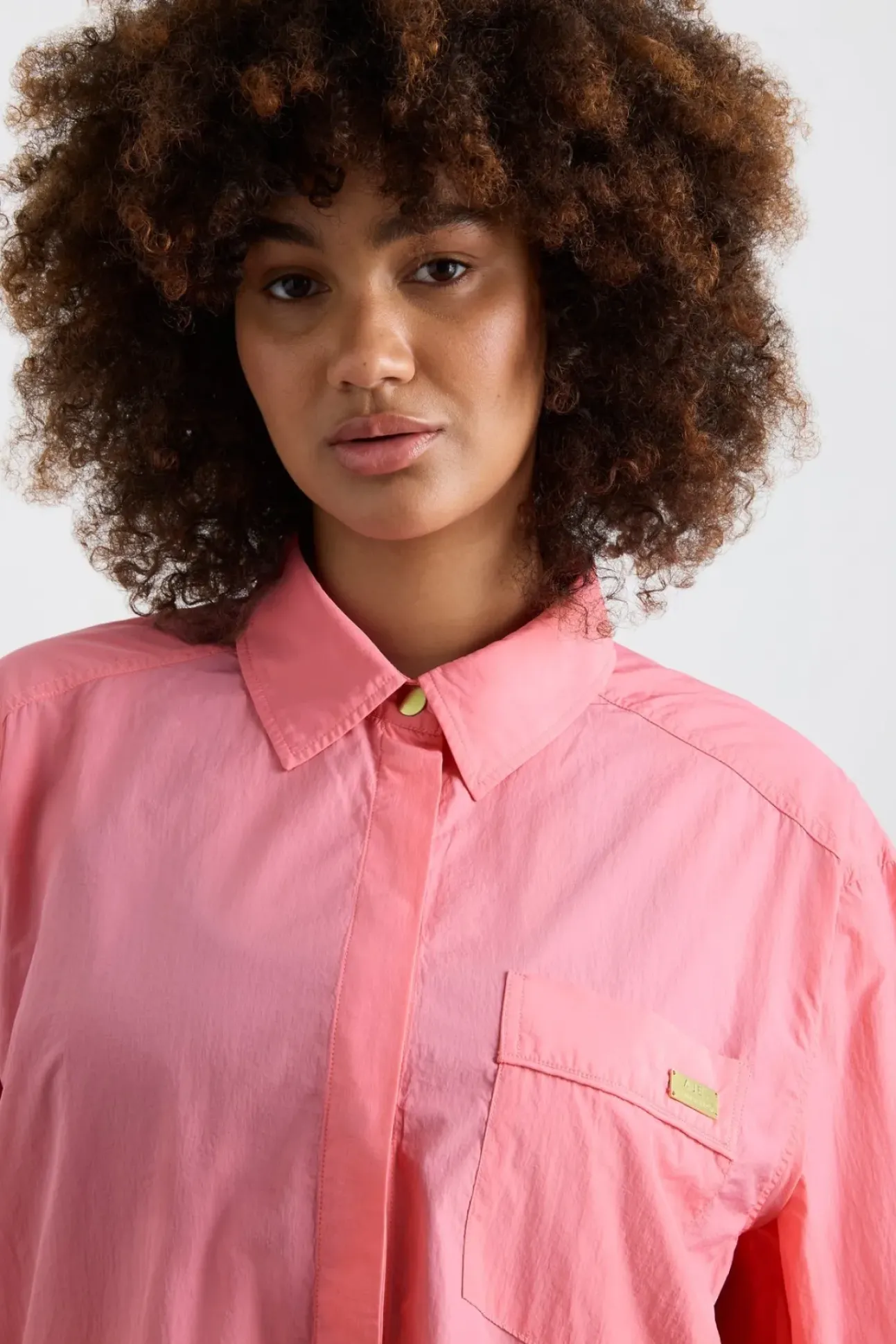 Side Split Windbreaker Shirt 406