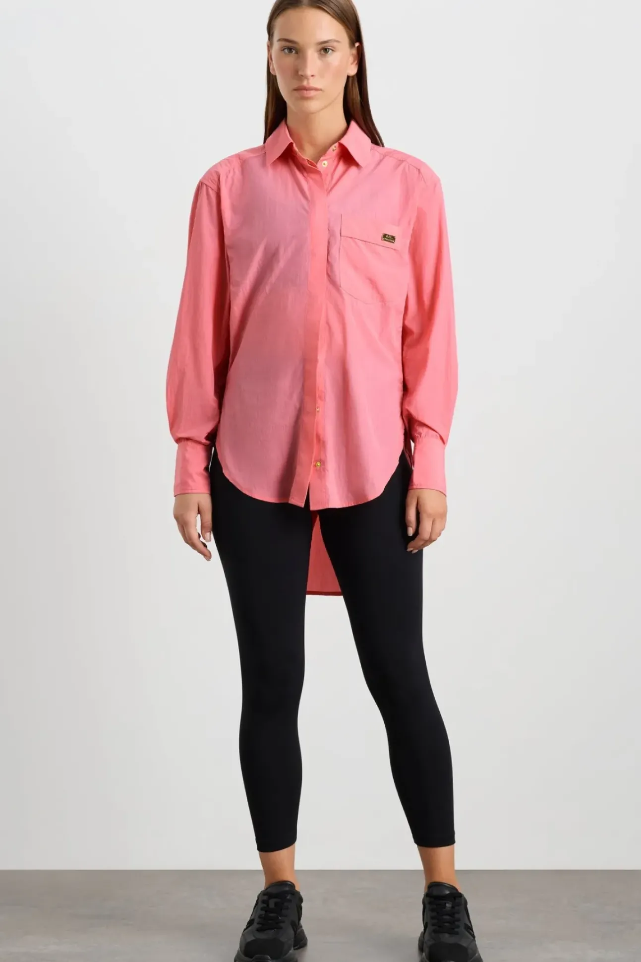 Side Split Windbreaker Shirt 406