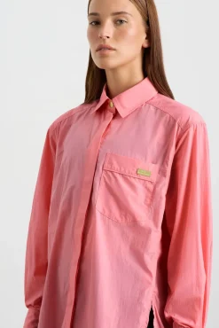 Side Split Windbreaker Shirt 406