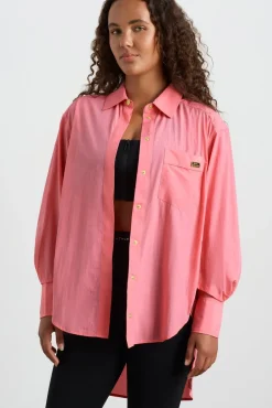 Side Split Windbreaker Shirt 406
