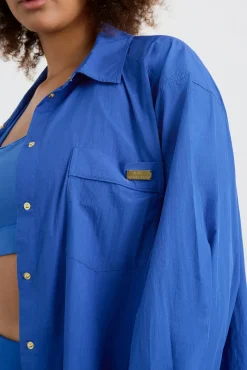 Side Split Windbreaker Shirt 406