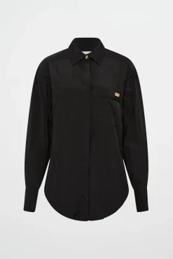 Side Split Windbreaker Shirt 406