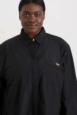 Side Split Windbreaker Shirt 406