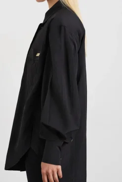 Side Split Windbreaker Shirt 406