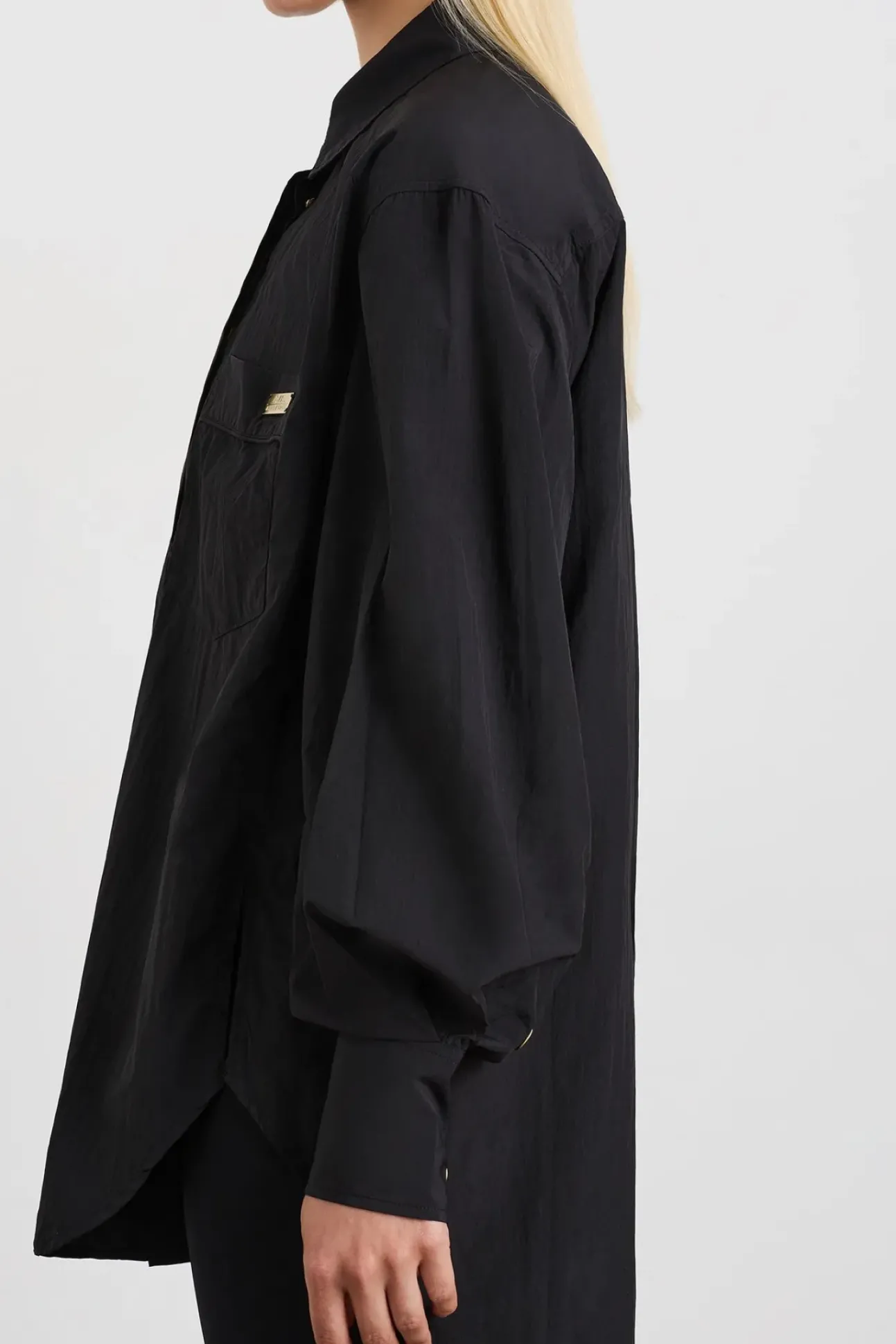 Side Split Windbreaker Shirt 406