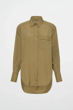 Side Split Windbreaker Shirt 406