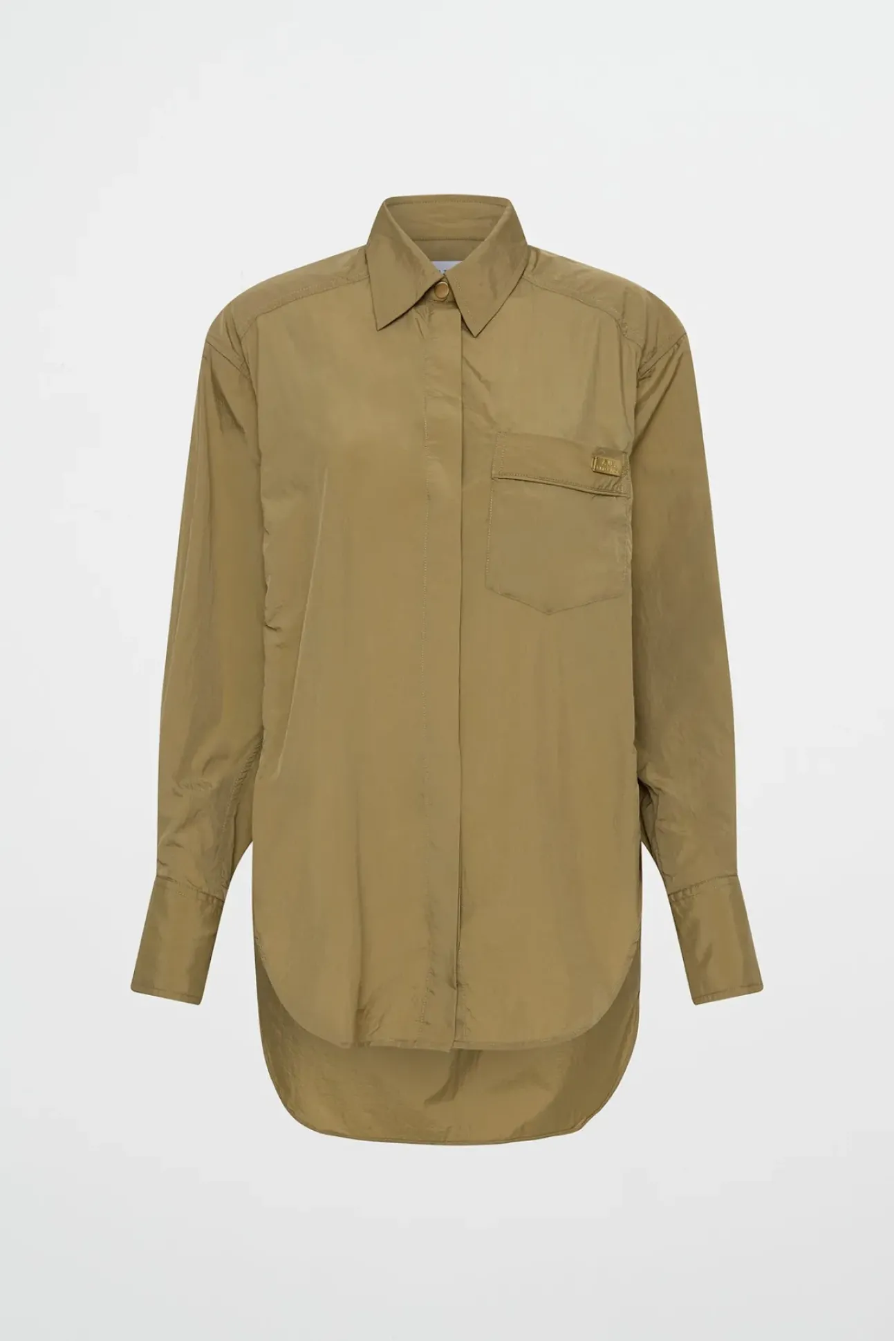 Side Split Windbreaker Shirt 406