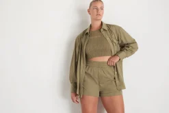 Side Split Windbreaker Shirt 406