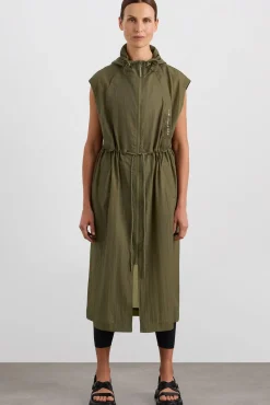 Sleeveless Hooded Trench 783