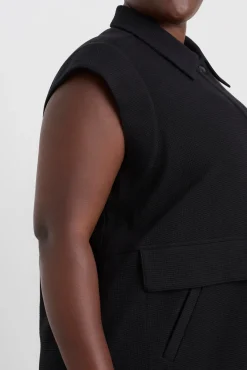 Sleeveless Waffle Jacket 785