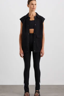 Sleeveless Waffle Jacket 785