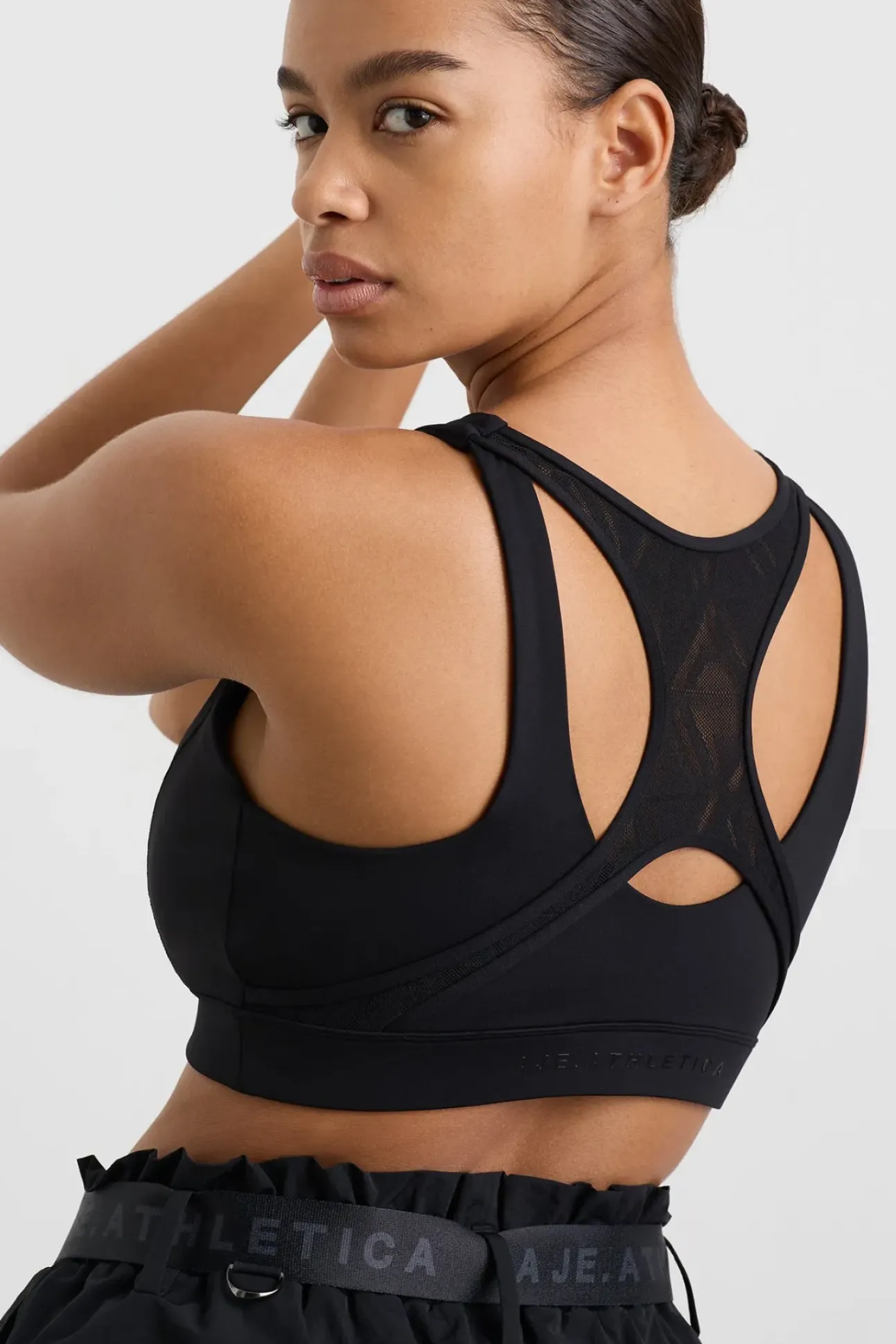Spiderback Logo Mesh Bra 369