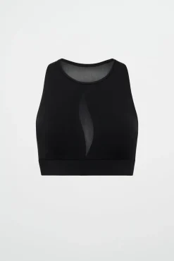 Spliced Mesh Sports Bra 370