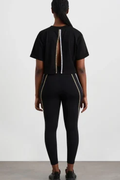 Split Back Crop Tee 114