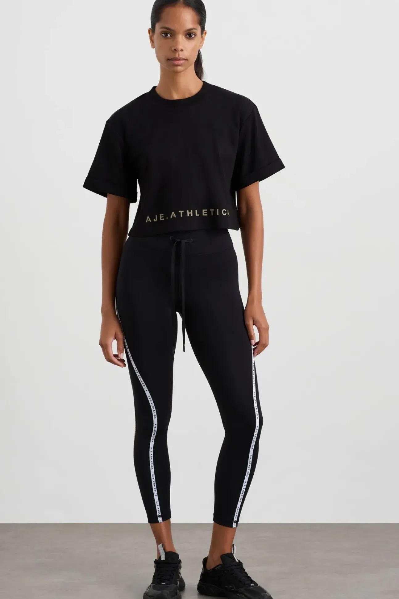 Split Back Crop Tee 114